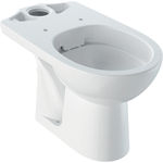 Inodoro al suelo serie Selnova de Geberit. Para cisterna vista baja, fondo profundo, Rimfree